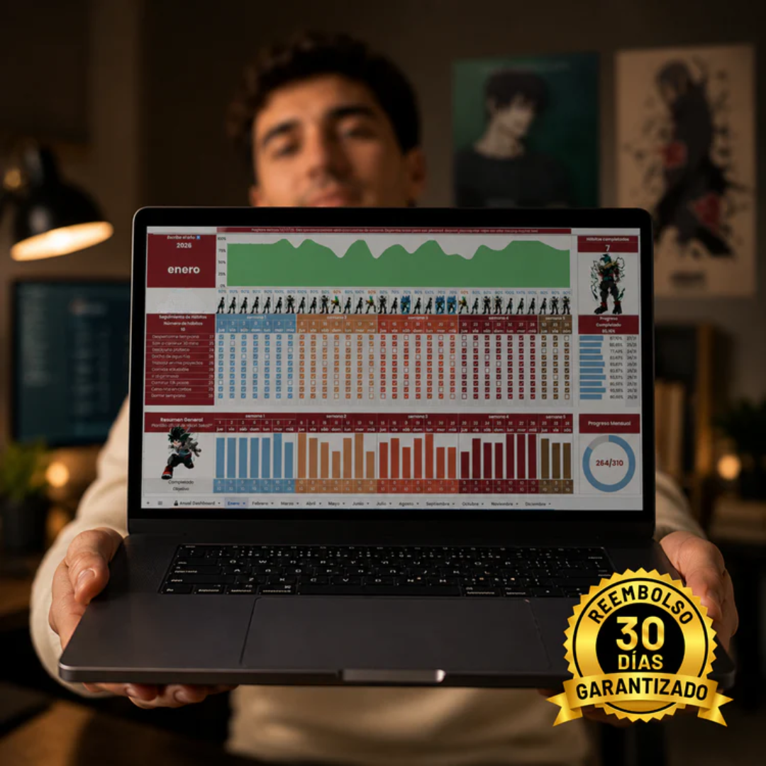 Plantilla de Hábitos para Excel y Sheets